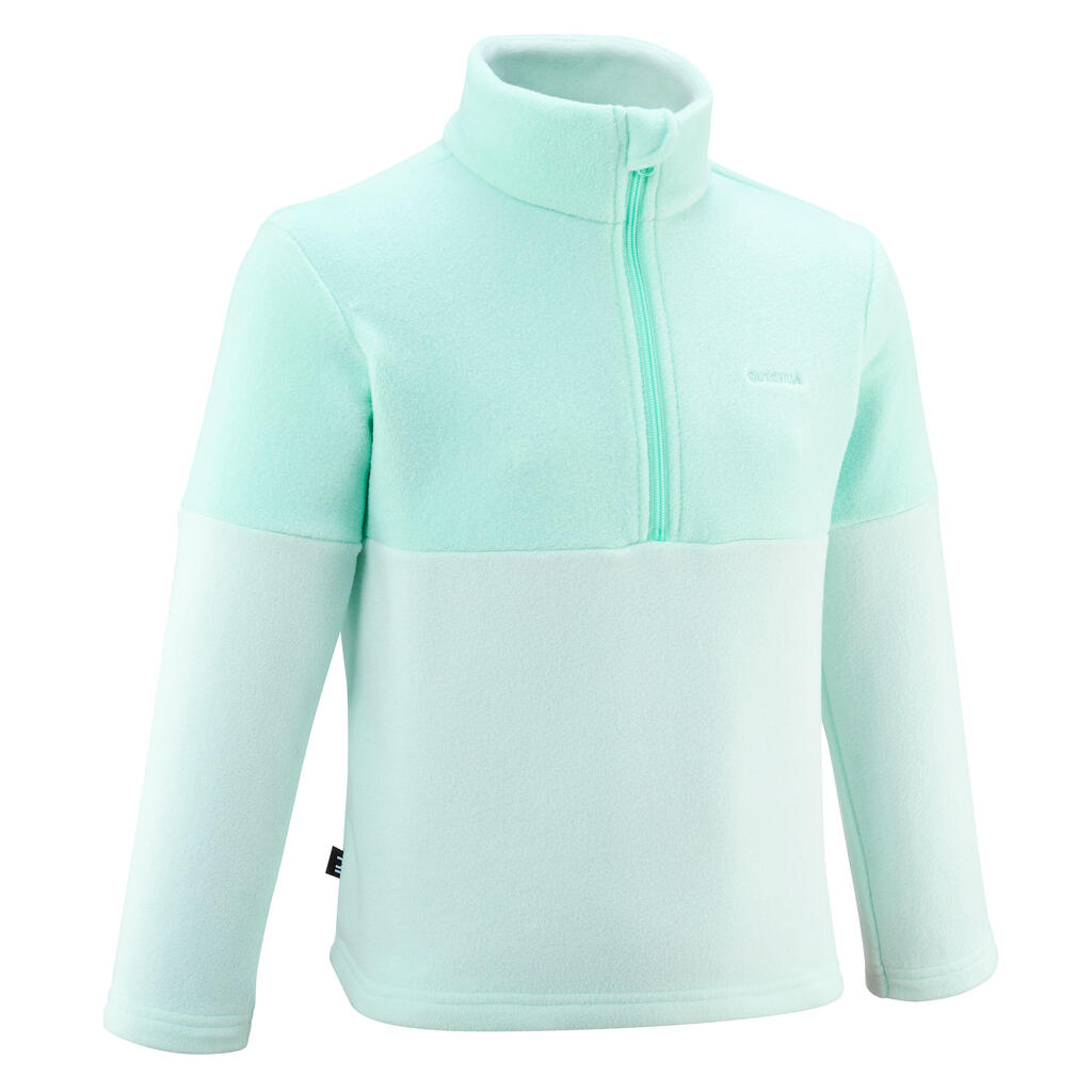 Kids’ Hiking Fleece - MH120 turquoise - ages 2–6 